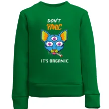 Детский свитшот "Don`t panic it`s organic"
